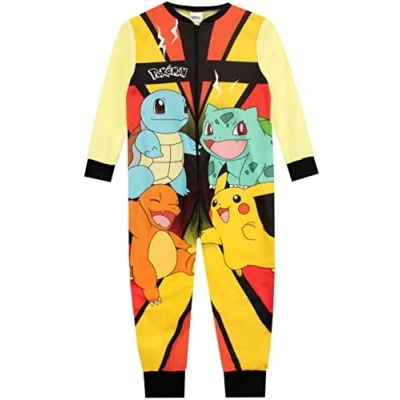 Afbeelding van Pokemon onesie multi colour Pokémon huispak pyjama maat 110/116