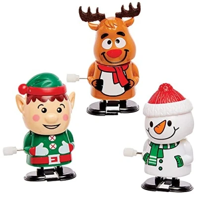Afbeelding van Baker Ross FX413 Kerst Opwindbare Racers Set van 3, Kerstracespeelgoed voor kinderen, Speelgoed kinderfeestzakjes en kerstsokken