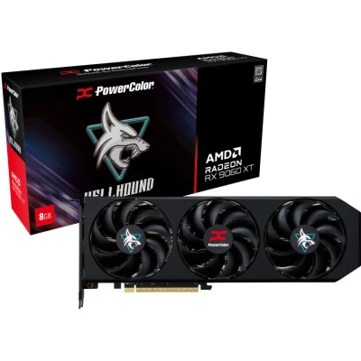 Afbeelding van PowerColor Radeon RX 9060 XT Hellhound OC 8GB grafische kaart