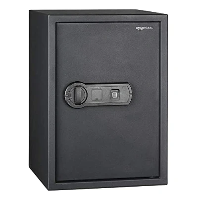 Afbeelding van Amazon Basics Elektronische sleutel biometrische kluis met vingerafdruksluitsysteem, 50 l, zwart