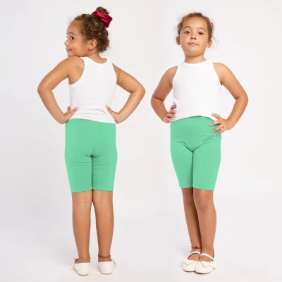 Afbeelding van Merry Style MS MS10 132 LE Meisjes Leggings Sport Vrijetijdsbroek Kort Viscose Sporbroek Yogabroek Munt 122