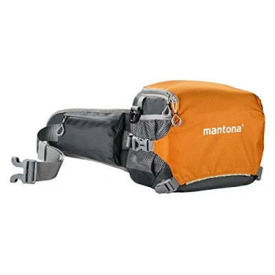 Afbeelding van Mantona Cameratas elementsPro 20 Outdoor fototas voor DSLR &amp; systeemcamera&#039;s, buiktas met airmesh bekleding, flexibel deelbaar, ideaal Canon, Sony, Nikon, incl. regenhoes