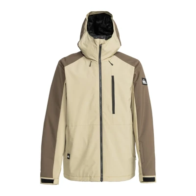 Afbeelding van Quiksilver Mission Block Jacket Ski jas, Heren, Maat: XS, Beige