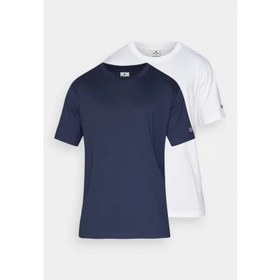 Afbeelding van Champion Icons CREW NECK 2 PACK Tshirt basic, Heren, Maat: Small, White/navy
