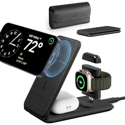 Afbeelding van ESR HaloLock 3 in 1 MagSafe Laadstation iPhone/AirPods (Pro)/Watch