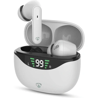 Afbeelding van Nedis Volledig Draadloze Oordopjes ANC (Active Noise Cancelling) Bluetooth Maximale batterijduur: 30 uur Aanraakbediening Charging case oplaadcase Ingebouwde microfoon
