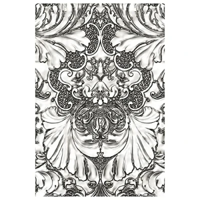 Afbeelding van Sizzix 3 D Texture Fades Embossing Folder Damask Tim Holtz (02 22)