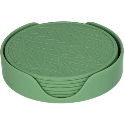 Afbeelding van Tools2Cook Siliconen Onderzetterset (7 stuks) Sage Green