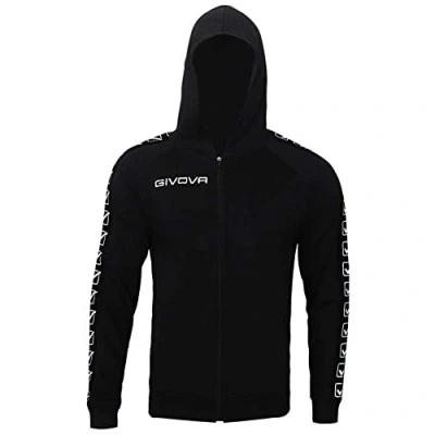 Afbeelding van Givova BA10 0010 XL sweatshirt met volledige ritssluiting, zwart,
