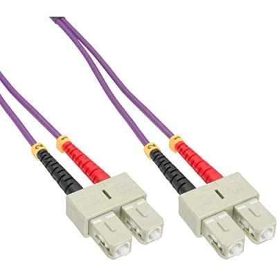 Afbeelding van SC Duplex Optical Fiber Patch kabel Multi Mode OM4 7,5 meter InLine
