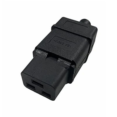 Afbeelding van Stuurcontactdoos IEC 320 C19 bus montage op kabel 16 A 250 V, zwart