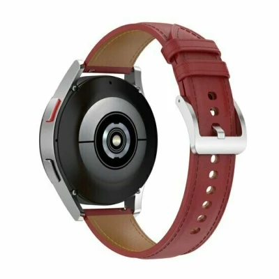 Afbeelding van Garmin Venu 2 &amp; 3 Luxe leren bandje Bordeaux leather