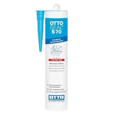 Afbeelding van OTTOSEAL S70 natuursteen siliconen 310ml incl. kör4u tuit (C1108 herfstgrijs)