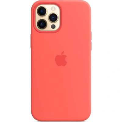 Afbeelding van Apple origineel Silicone MagSafe Case iPhone 12 Pro Max Pink Citrus MHL93ZM/A