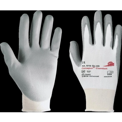 Afbeelding van Honeywell Handschoen maat 9 wit/grijs EN 388 PSA categorie II polyamide tricot met polyurethaan 10 paar 061909941E