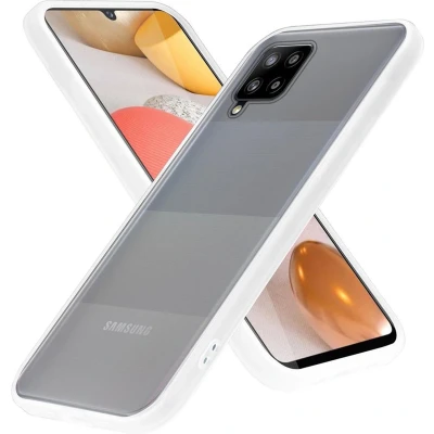 Afbeelding van Cadorabo Hoesje geschikt voor Samsung Galaxy A42 5G / M42 in Mat Transparant Hybride beschermhoes met TPU siliconen Case Cover binnenkant en matte plastic achterkant