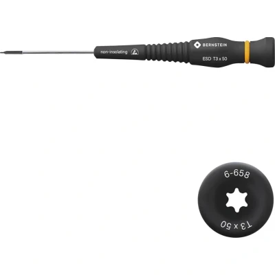 Afbeelding van Bernstein Tools for Electronics Werkzeugfabrik Torx schroevendraaier Elektronica en fijnmechanica Grootte T 3 Koplengte: 50 mm 1 stuk(s)