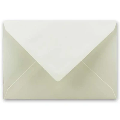 Afbeelding van enveloppen, 100 x formaat C6, 11,4 16,2 cm, met natte plakrand, kleur: crème, gewicht: 90 gram per m², merk: NEUSER PAPIER