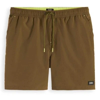 Afbeelding van Scotch &amp; Soda Mid Length Swim Short Solid Heren Zwembroek Maat XXL