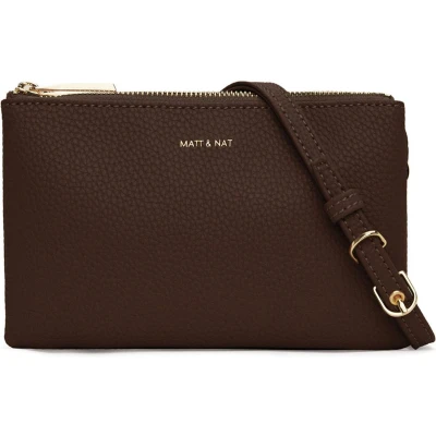 Afbeelding van Matt &amp; Natt Triplet Purity Dames Crossbodytas Bruin