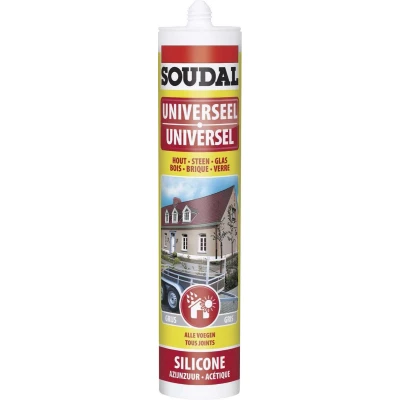 Afbeelding van Soudal universele siliconenkit S US grijs 310 ml