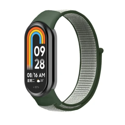 Afbeelding van Sport loop nylon bandje Groen Xiaomi Smart band 8