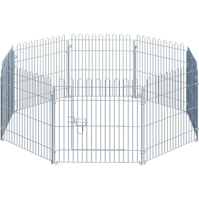 Afbeelding van PawHut Ren puppy uitloop puppyhek box voor dieren 4 maten D1 0044