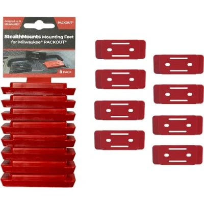 Afbeelding van StealthMounts Packout Voeten Montage voor Milwaukee System 8 Pack (Rood)