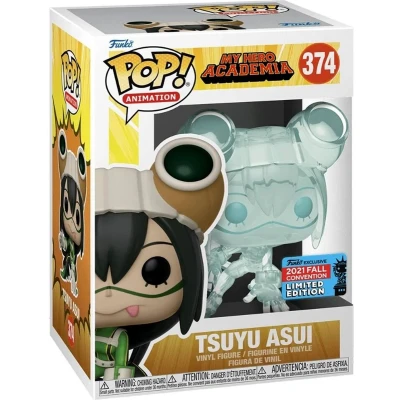 Afbeelding van Funko Pop! My Hero Academia Tsuyu Translucent NYCC 2021 Exclusive #374 [Boxcondition 7.5/10]