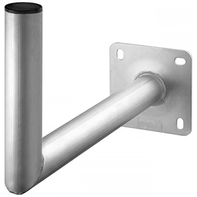 Afbeelding van Goobay Sat wandhouder van aluminium/houder voor zadelschotel tot max. 85 cm/masthouder/hoekhouder/wandhouder/antennehouder met 350 mm wandafstand, 67302 GBB, 1 beugel, aluminium