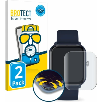 Afbeelding van BROTECT Screenprotector voor ICE Watch Smart junior 2.0 Folie Beschermfolie matte volledig dekking (2 Stuks)