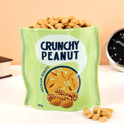 Afbeelding van Bitten Design Bloempot Peanut Zak Keramiek