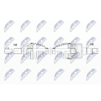 Afbeelding van Aandrijfas NTY NPW CH 068