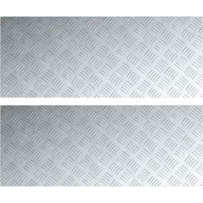 Afbeelding van vidaXL Zilver Aluminium 100 x 40 0.2 cm Traplopen Rechthoekig