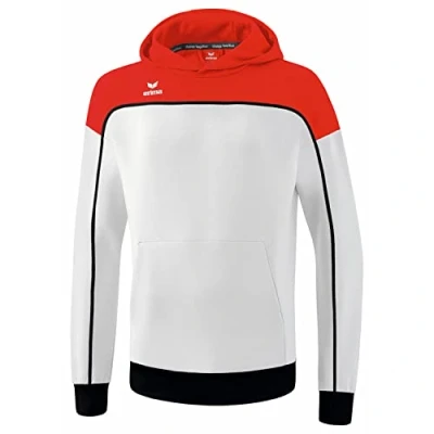 Afbeelding van CHANGE by erima sweatshirt met capuchon wit/rood/zwart / M