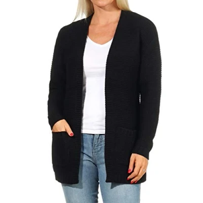 Afbeelding van VERO MODA Vmno Name Ls Cardigan Noos gebreide jas voor dames, zwart (zwart), XXL
