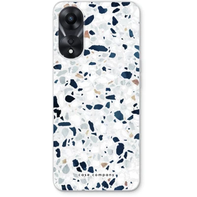 Afbeelding van Case Company® hoesje geschikt voor Oppo A78 5G Terrazzo N1 Soft Cover Telefoonhoesje Bescherming aan alle Kanten en Schermrand