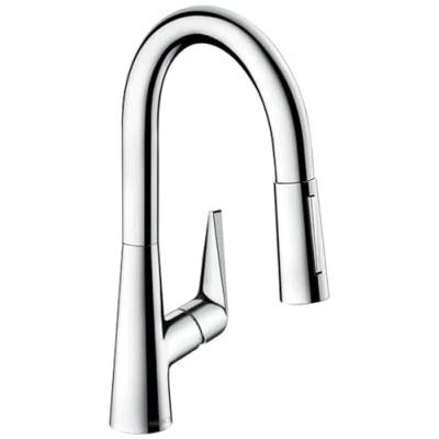 Afbeelding van hansgrohe Talis S Eengreeps keukenkraan (comfort hoogte 160 mm, met uittrekbare sproeikop en slangbox) chroom