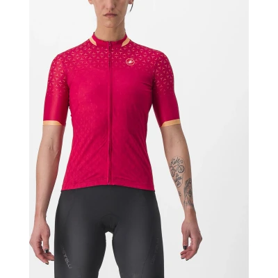 Afbeelding van CASTELLI Fietsshirt Korte Mouwen Dames Rood PEZZI JERSEY PERSIAN RED L