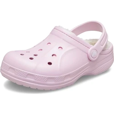 Afbeelding van Crocs Ralen Lined Clog K, handicap, uniseks, kinderen, Ballerina Roze Havermout, 24/26 EU