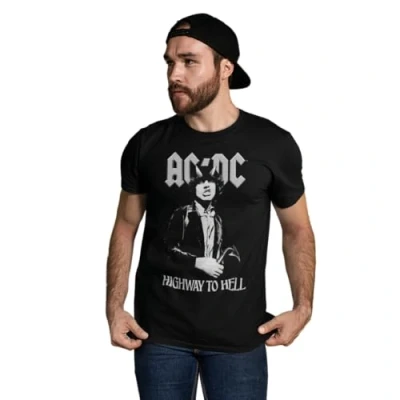 Afbeelding van AC/DC Highway to Hell, MEACDCRTS089, Zwart, maat L, L
