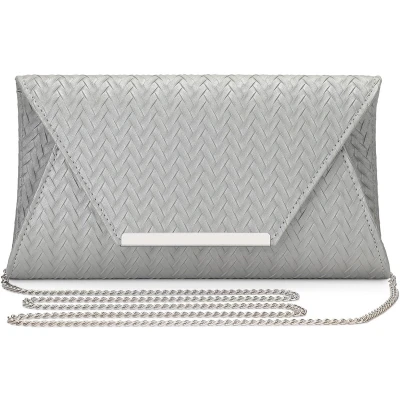 Afbeelding van BAIGIO Clutch Dames PU leren avondtas Elegante handtas Zilveren bruidstas Kettingtas voor bruiloft Damestas Kleine schoudertas Crossbody tas #2