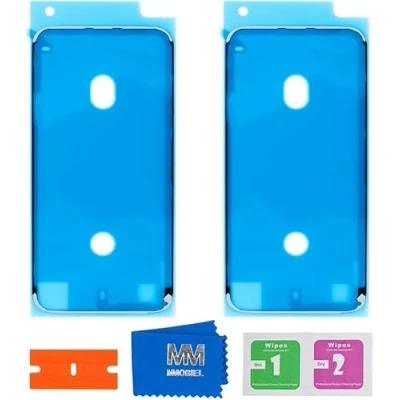 Afbeelding van MMOBIEL 2x Waterdichte Stickers voor iPhone SE 2020 / 8 (Wit)