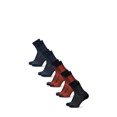 Afbeelding van Danish Endurance Hiking Unisex Sokken, Maat: 39 42, Mc (2xnavy, 2xnavy orange, 1xblack)