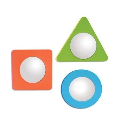 Afbeelding van Edushape 3 foam spiegels voor in bad