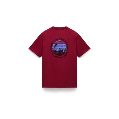 Afbeelding van Napapijri Vignoni BACK Tshirt print, Heren, Maat: Small, Tibetan red