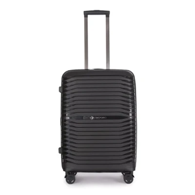 Afbeelding van Stratic Bright+ trolley met 4 wielen 66 cm M erw. zwart, zwart