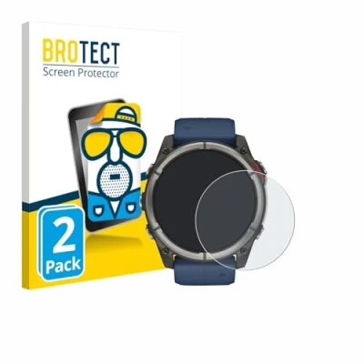 Afbeelding van BROTECT Screenprotector voor Garmin quatix 8 (51 mm) Folie Beschermfolie matte (2 Stuks)