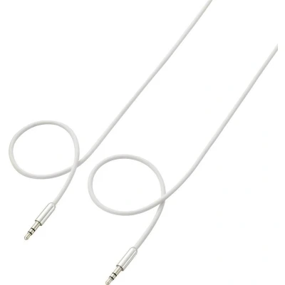 Afbeelding van SpeaKa Professional SP 7870512 Jackplug Audio Aansluitkabel [1x male 3,5 mm 1x mm] 1.00 m Wit SuperSoft mantel