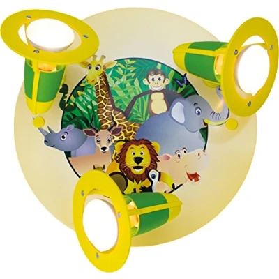 Afbeelding van Elobra Spotlight Rondell jungle, 3 lampen ELO 127551, 30 x 29 20 cm, geel